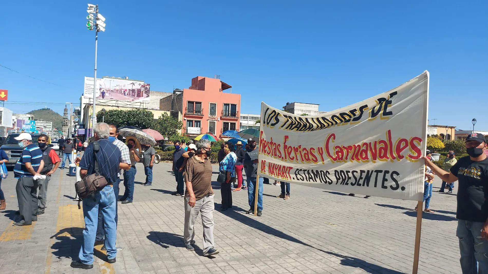 Manifestación ambulantes Nayarit